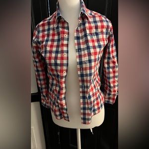 boys plaid mini boden button down